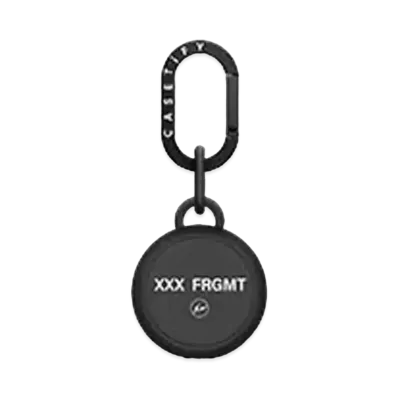 GOD SELECTION XXX x fragment design x CASETiFY AirTag Holder "Liquorice black"