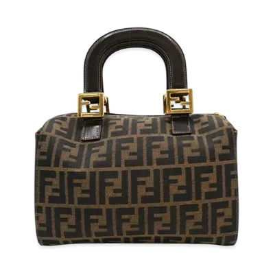 FENDI Zucca Handbag "Brown"
