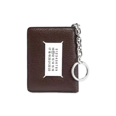 Maison Margiela Keyring Wallet "Dark Brown"