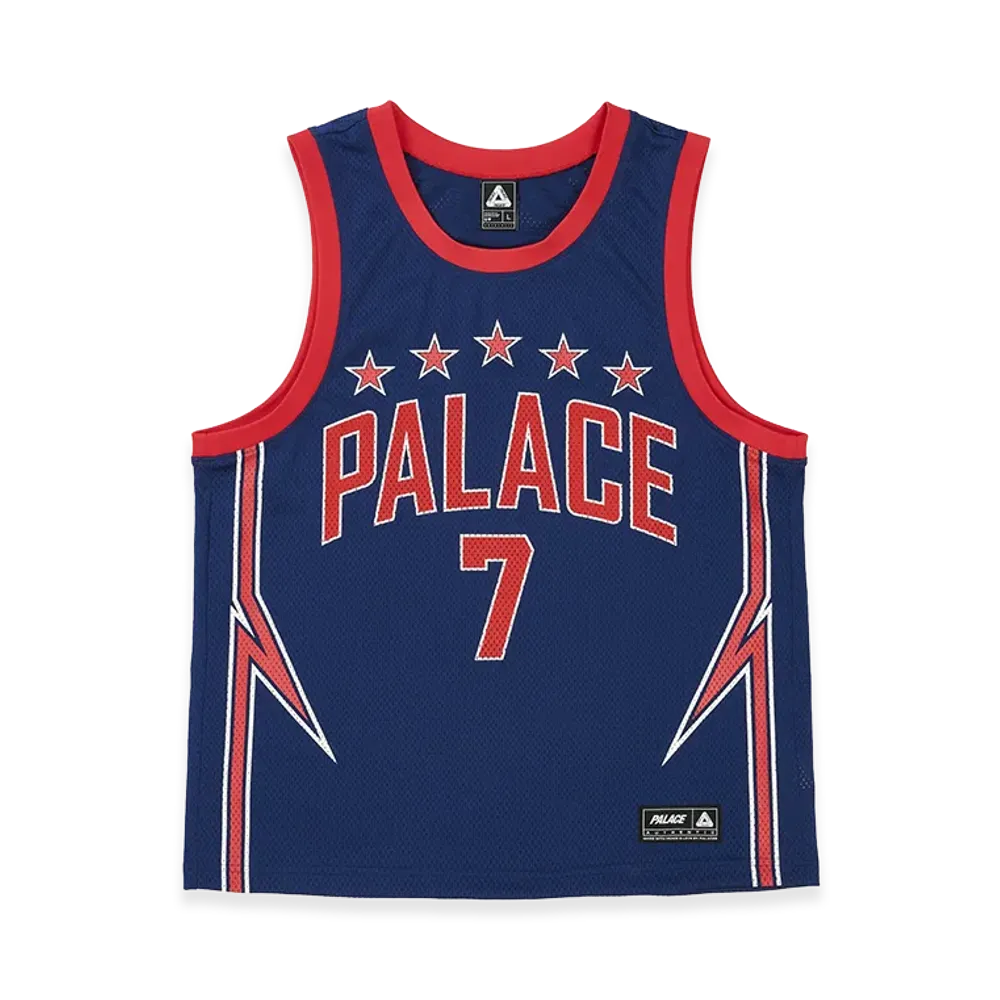 PALACE Lightning Basketball Vest "Navy/Red"