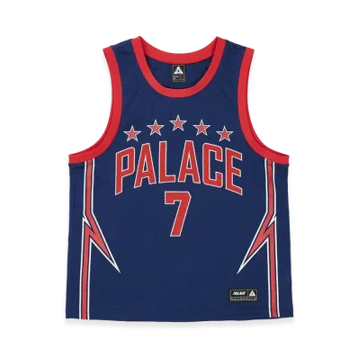 PALACE Lightning Basketball Vest "Navy/Red"