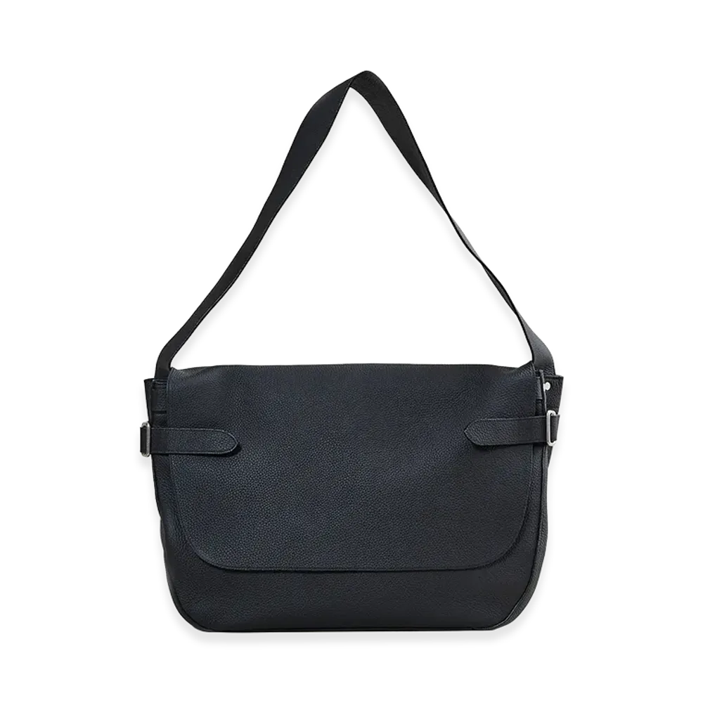 NICENESS L.Hefner Pinnacle Leather Postman Bag "Black"