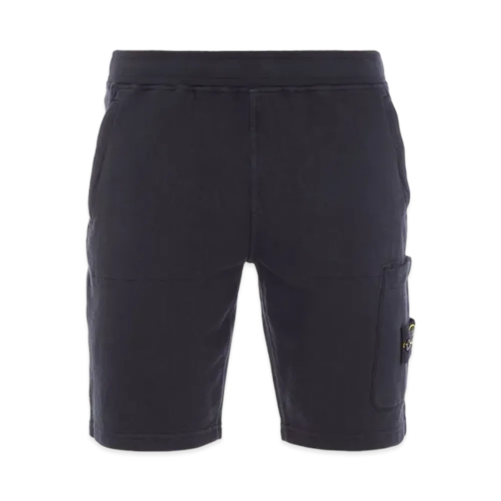 Stone Island 64060 Old Treatment Cargo Bermuda Shorts - 23SS "Navy Blue"