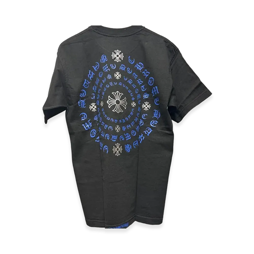 Chrome Hearts Blue Old Circle Logo CH Plus Print S/S T-Shirt "Black/Blue"