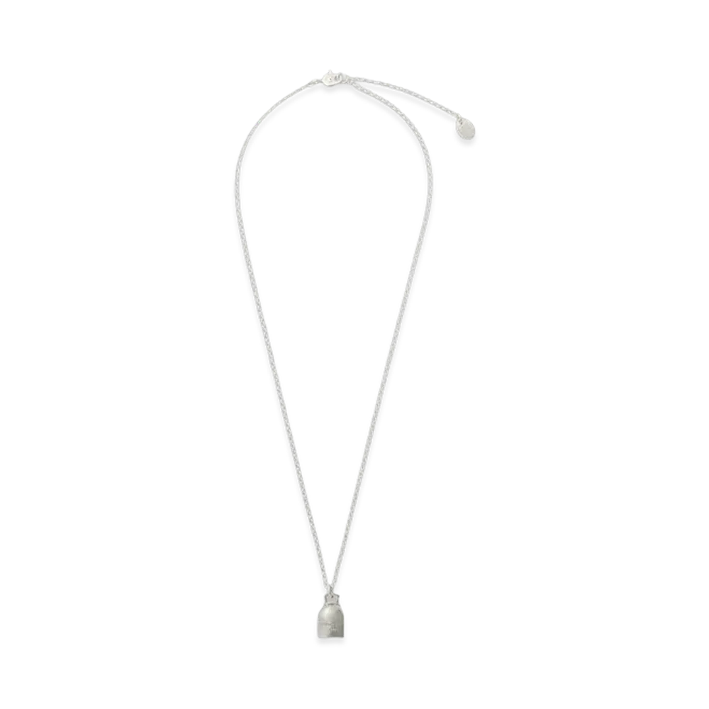HYKE x END CUSTOM JEWELLERS Women's Good Luck Bell Necklace "Silver"