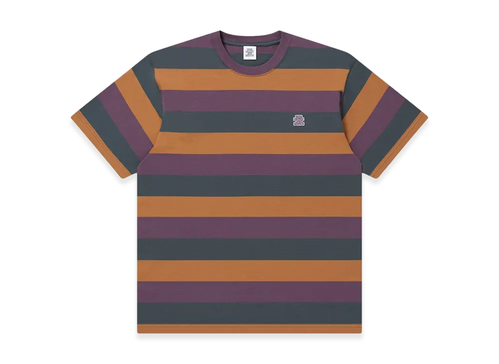 BlackEyePatch Small OG Border Striped Heavyweight Tee "Multi"