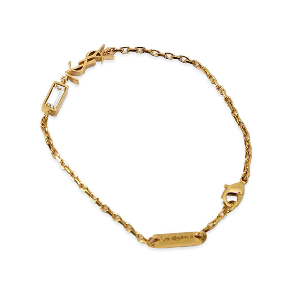 Saint Laurent Women's Bijoux "Dore/Crystal"