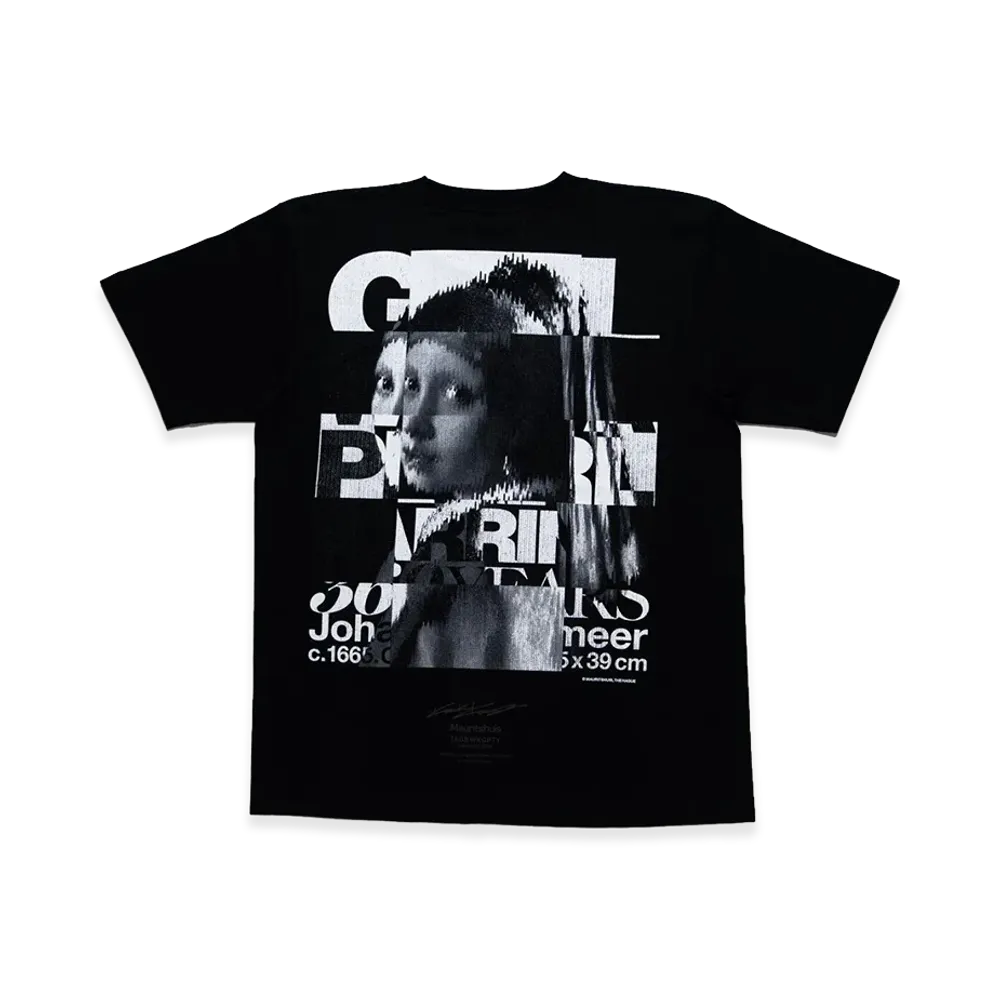 COMME des GARCONS Osaka x Mauritshuis x Tags Wkgpty Productions x Kosuke Kawamura Girl With a Pearl Earring SP Tee "Black"