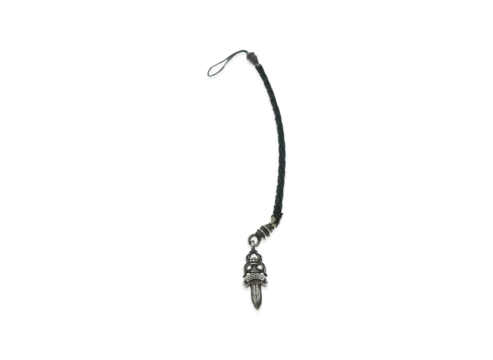 クロムハーツ ダガー フォンストラップ "シルバー/ブラック"