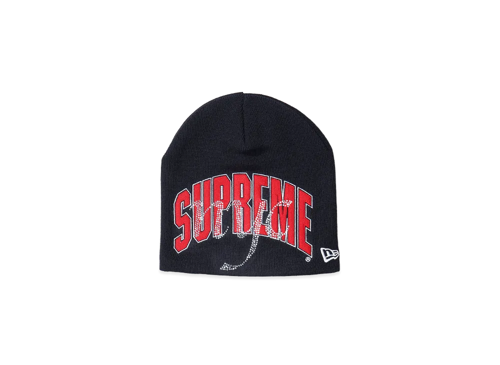 Supreme New Era Rhinestone Beanie "Navy"