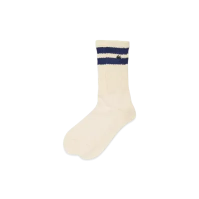 FIRST DOWN Line Crew Logo Socks "Navy"