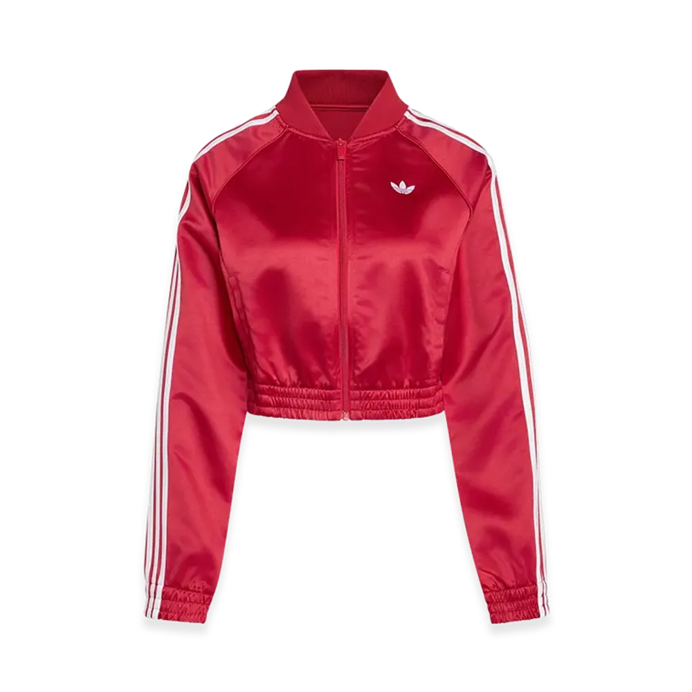 adidas Women's Satin SST Jacket "Team Victory Red/White"