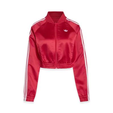 adidas Women's Satin SST Jacket "Team Victory Red/White"