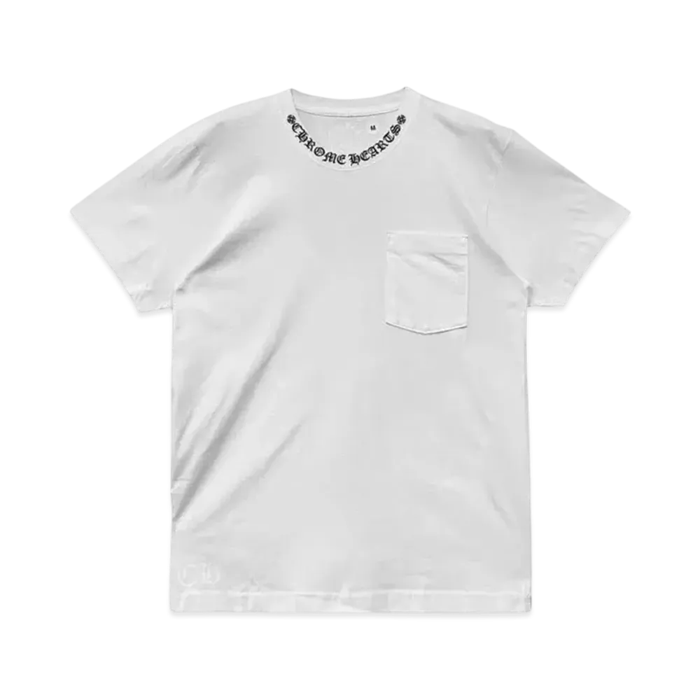 Chrome Hearts Neck Logo S/S T-Shirt "White/Black"