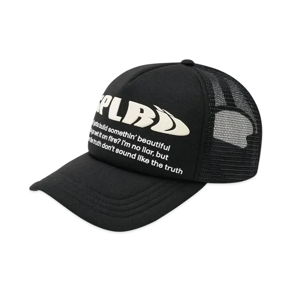 SPLR x Bless U Logo Mesh Cap "Black"