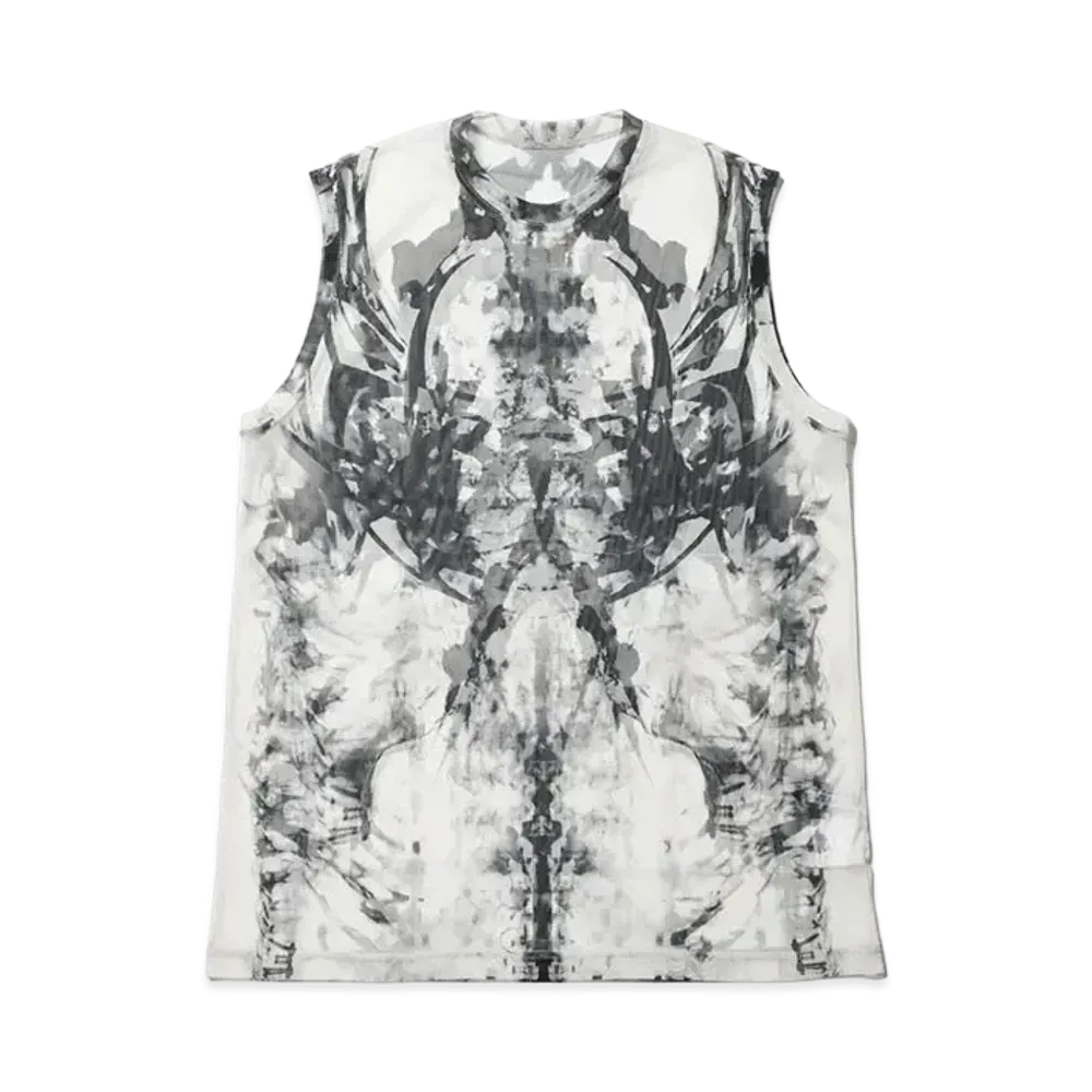 JULIUS Husk Mesh Tank Top "Off White"