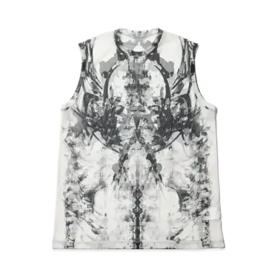 JULIUS Husk Mesh Tank Top "Off White"