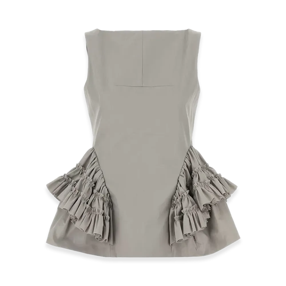 DRIES VAN NOTEN Women's Cotton Casey Top "Gray"