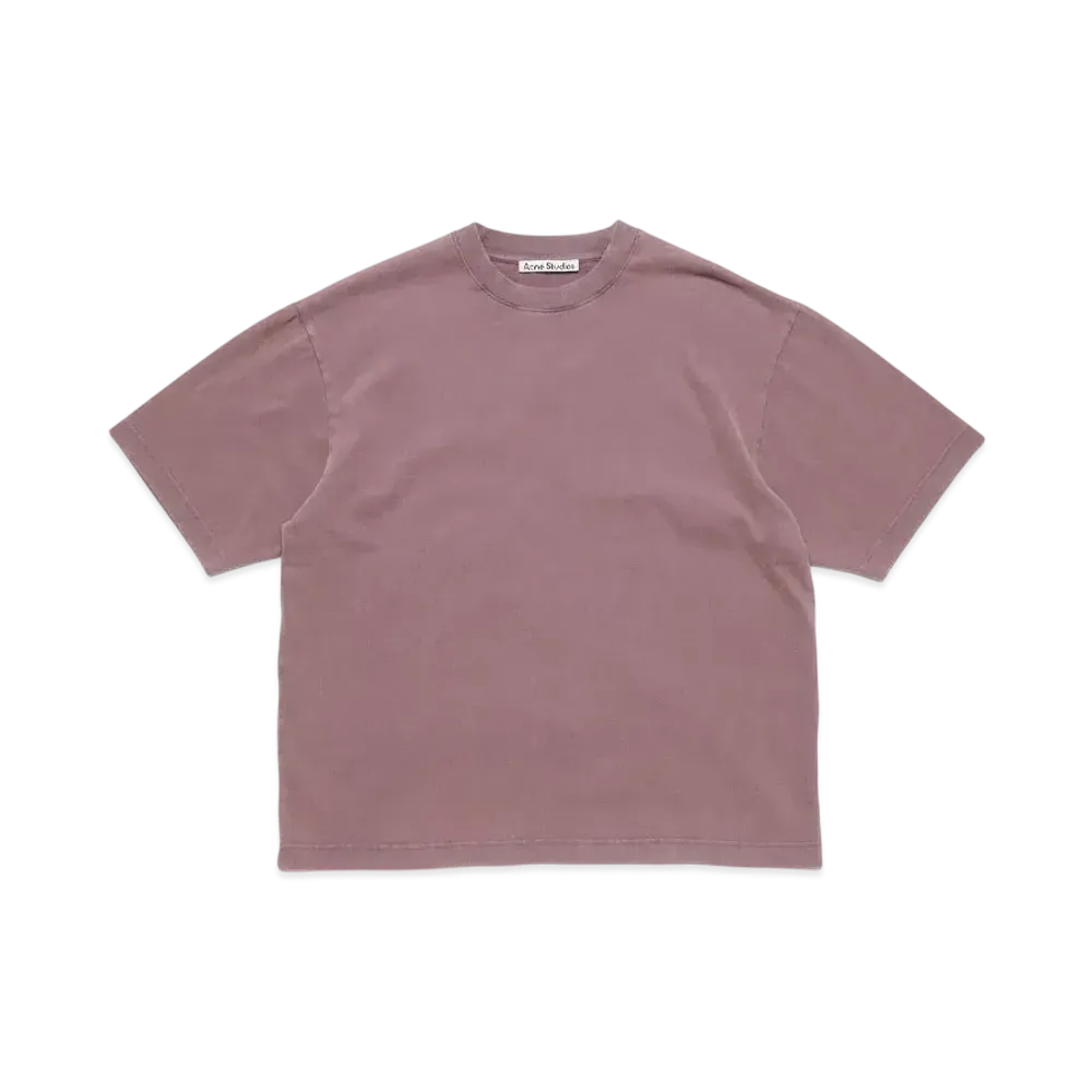 Acne Studios Crew Neck T-Shirt - Relaxed Unisex Fit "Plum Purple"