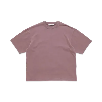 Acne Studios Crew Neck T-Shirt - Relaxed Unisex Fit "Plum Purple"