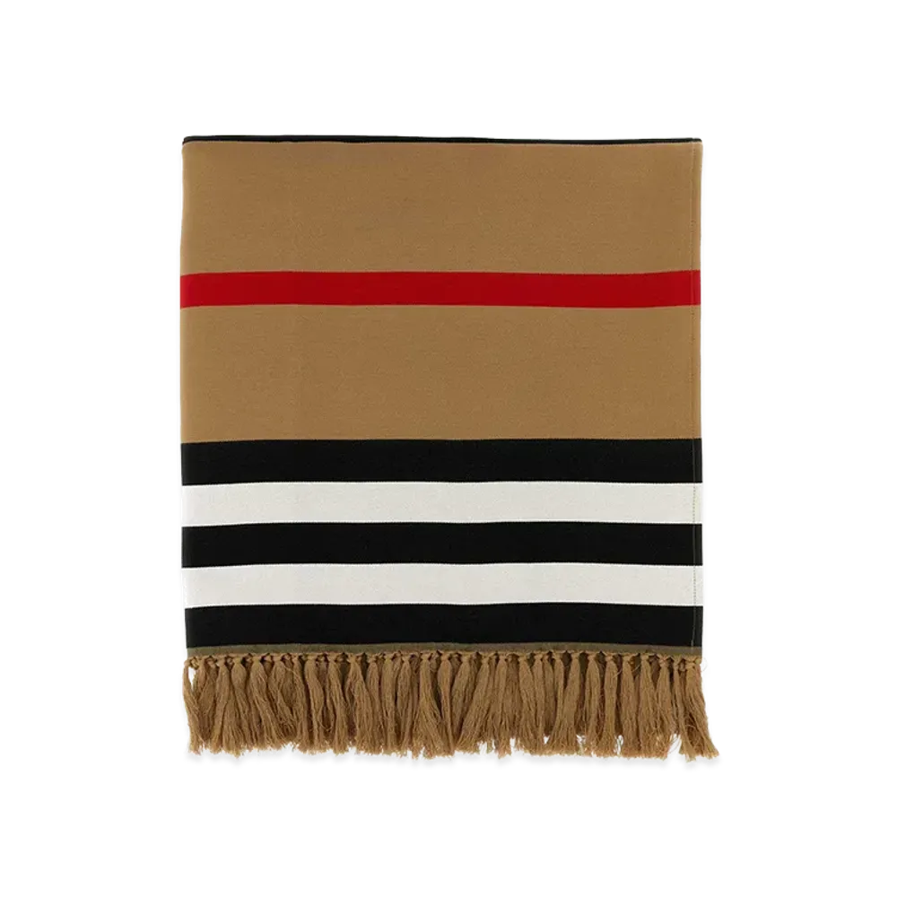 Burberry Embroidered Cotton Blanket "Printed"