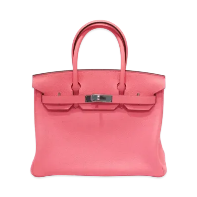 Hermes Birkin Taurillon Clemence "Rose Azalee/Silver"
