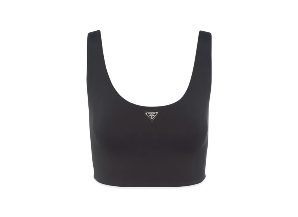 PRADA Women's Stretch Jersey Top "Black"