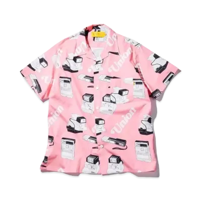 UNION SNAPSHOT WOVEN S/S SHIRT "Pink"