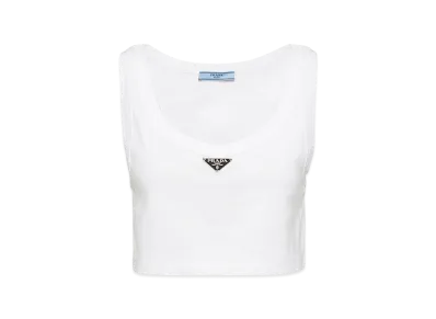 PRADA Women's Jersey Top "White"