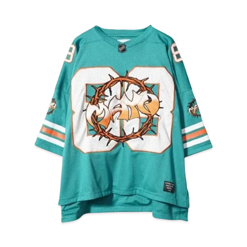 MAYO MAYO THORNS EMBROIDERY GAME SHIRT "MIAMI BLUE"