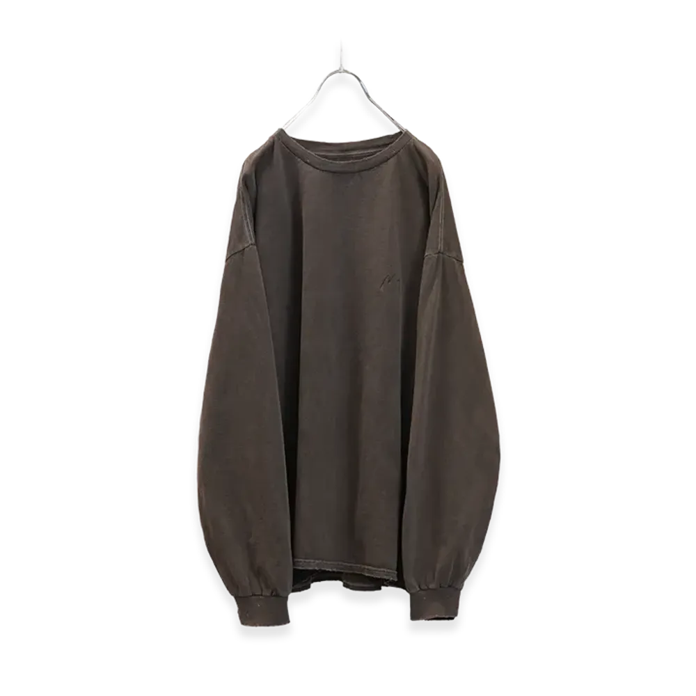ANCELLM Embroidery Dyed LS "Brown"