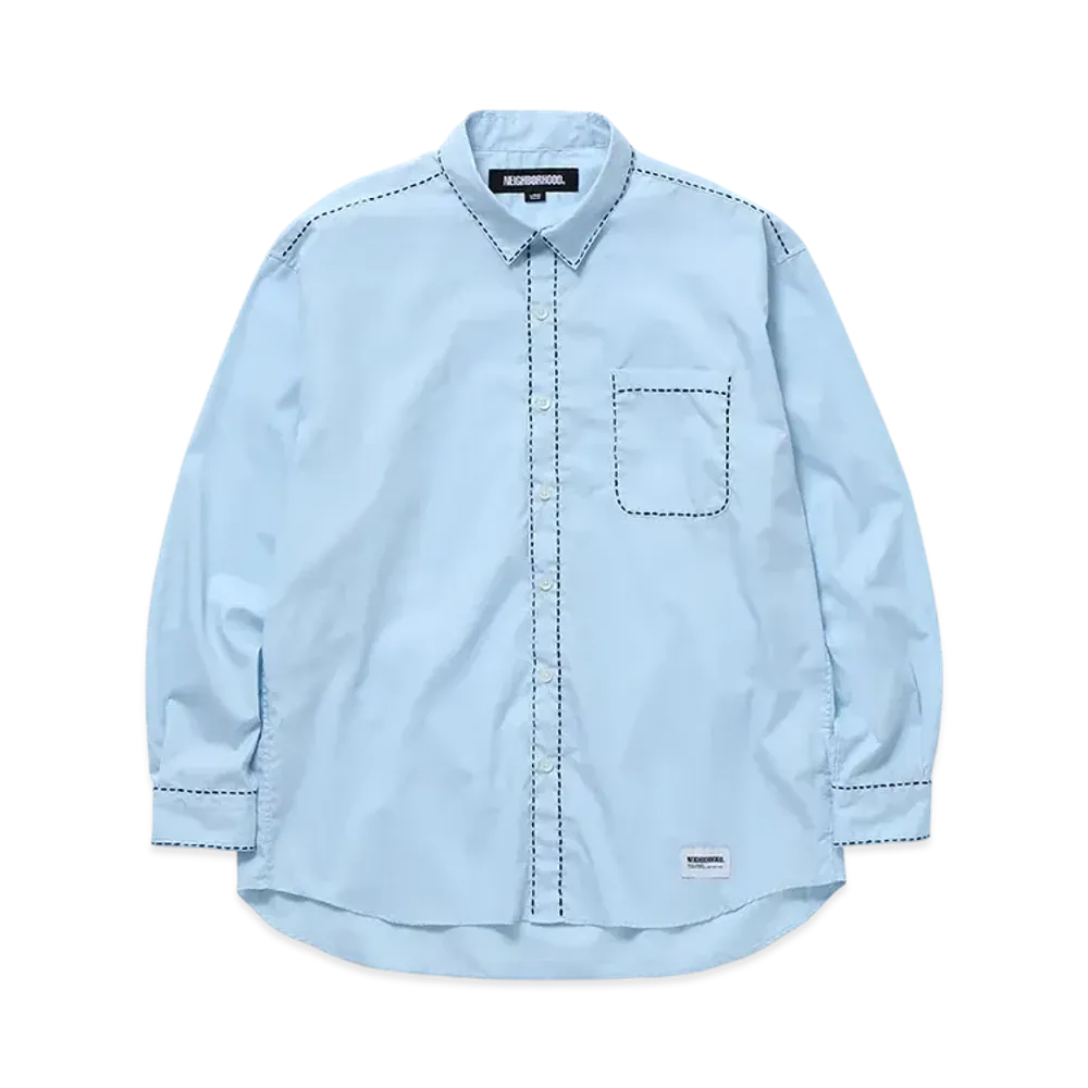 NEIGHBORHOOD Hand Stitching Shirt LS "Saxe"