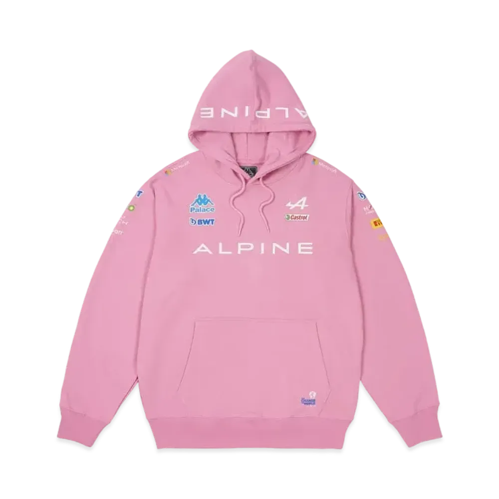 PALACE x Kappa Alpine Hoodie "Pink"