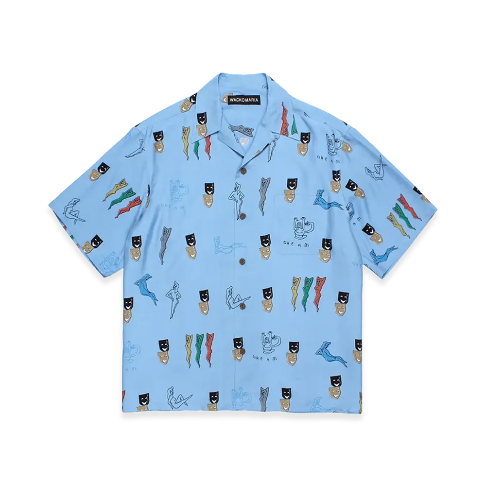 WACKO MARIA Hawaiian Shirt "Blue"