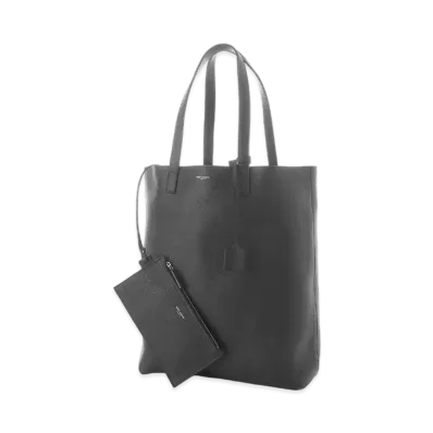 SAINT LAURENT Bold Shopping Bag In Grained Leather "Black"