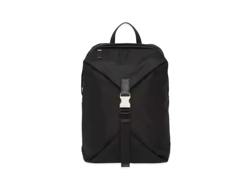 PRADA Re-Nylon And Saffiano Leather Backpack "Black"