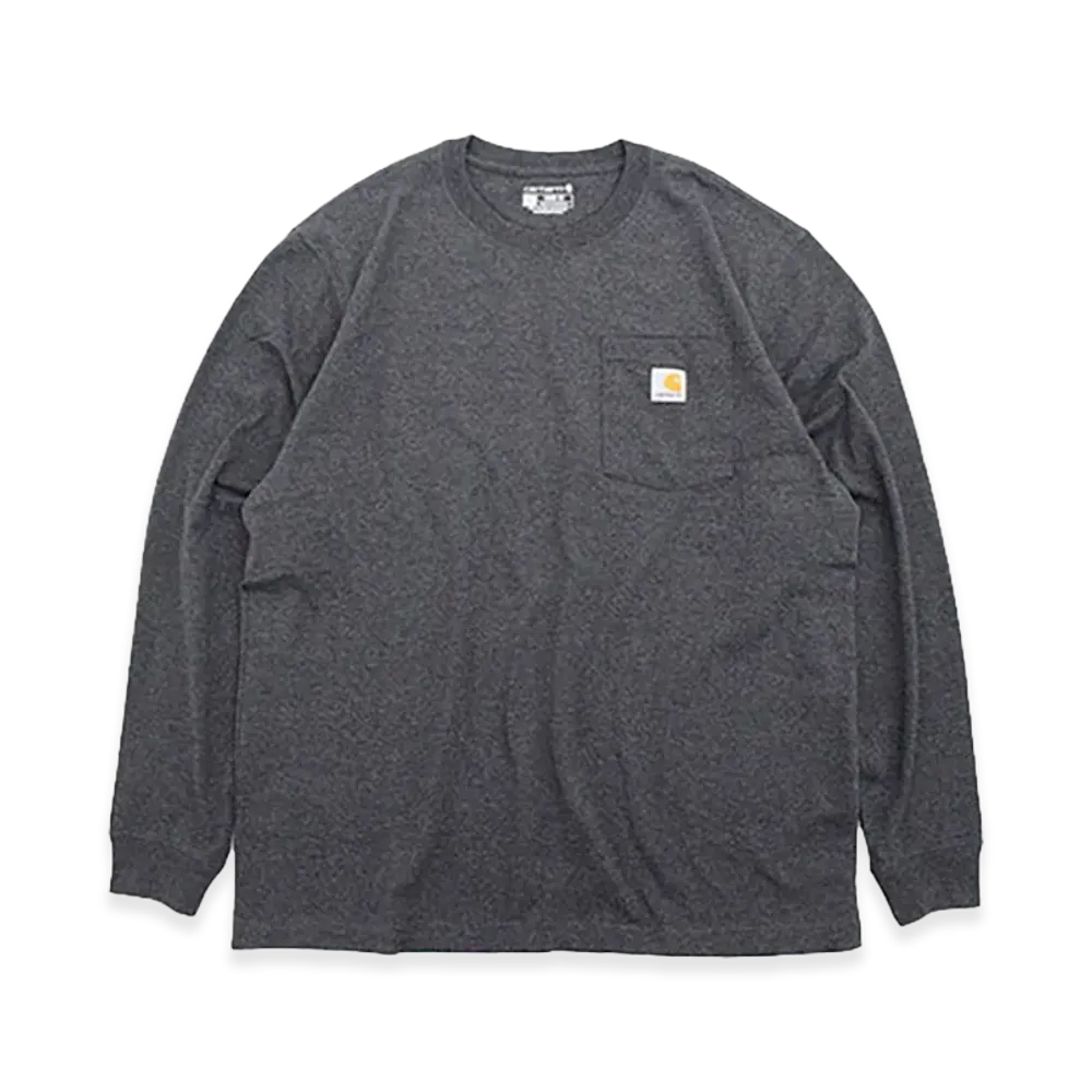 Carhartt Workwear Pocket Long Sleeve T-Shirt "Black Heather"