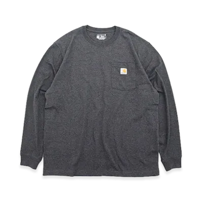 Carhartt Workwear Pocket Long Sleeve T-Shirt "Black Heather"