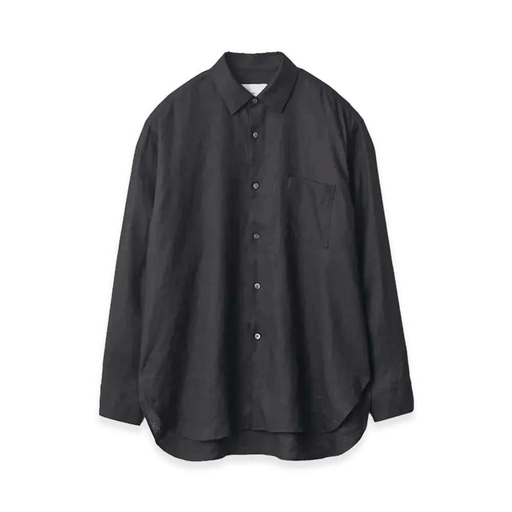 ssstein Light Linen Oversized LS Shirt "Black"
