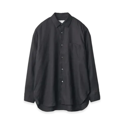 ssstein Light Linen Oversized LS Shirt "Black"