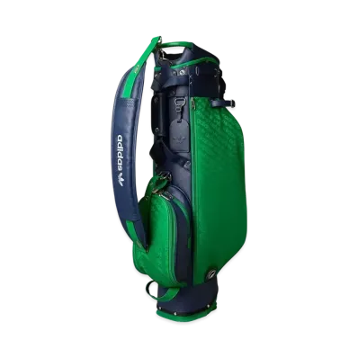 adidas Originals Golf Lightweight And Compact Monogram Stand Bag "Green/Night Indigo"