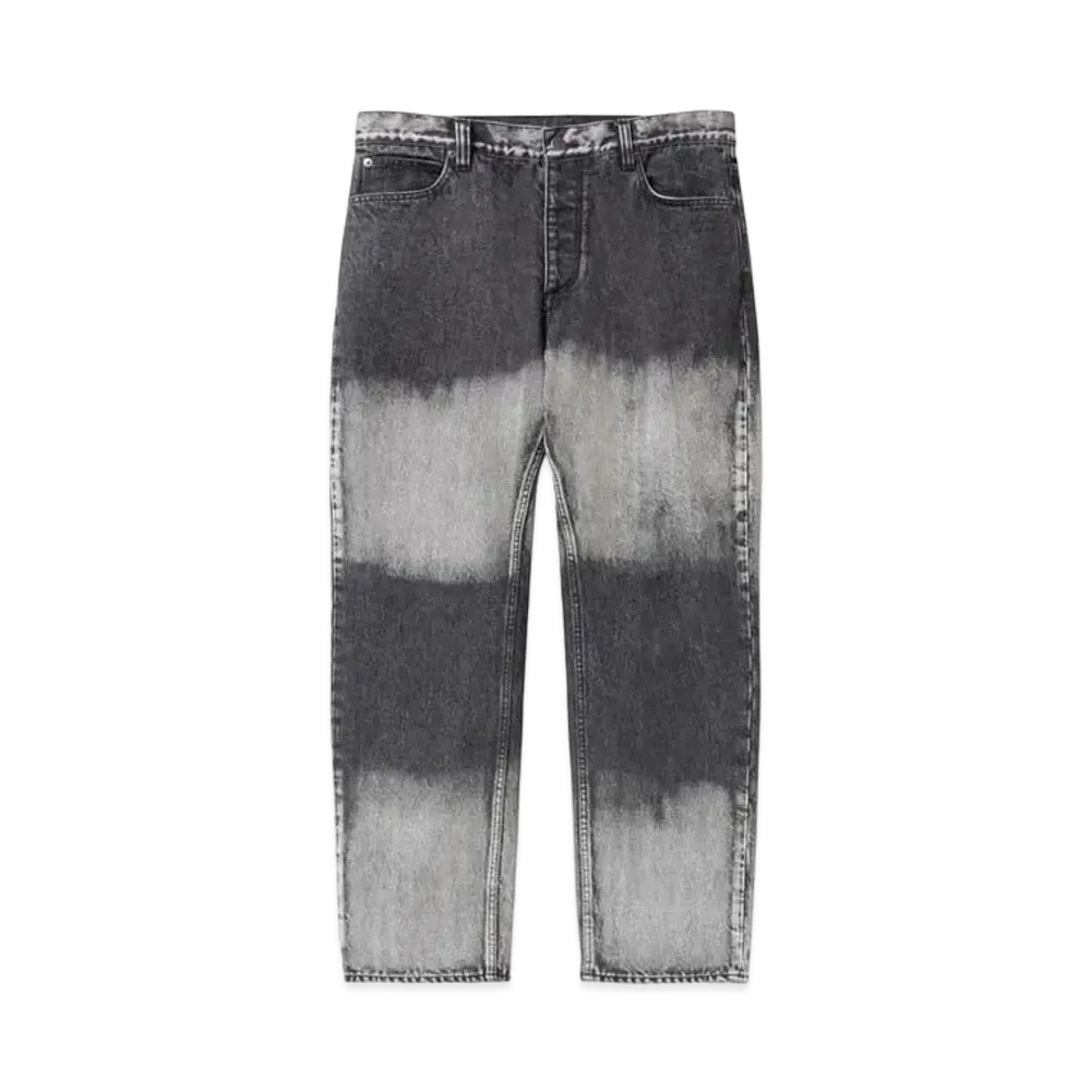 BlackEyePatch Border-Bleached Emblem Baggy Jeans "Black"