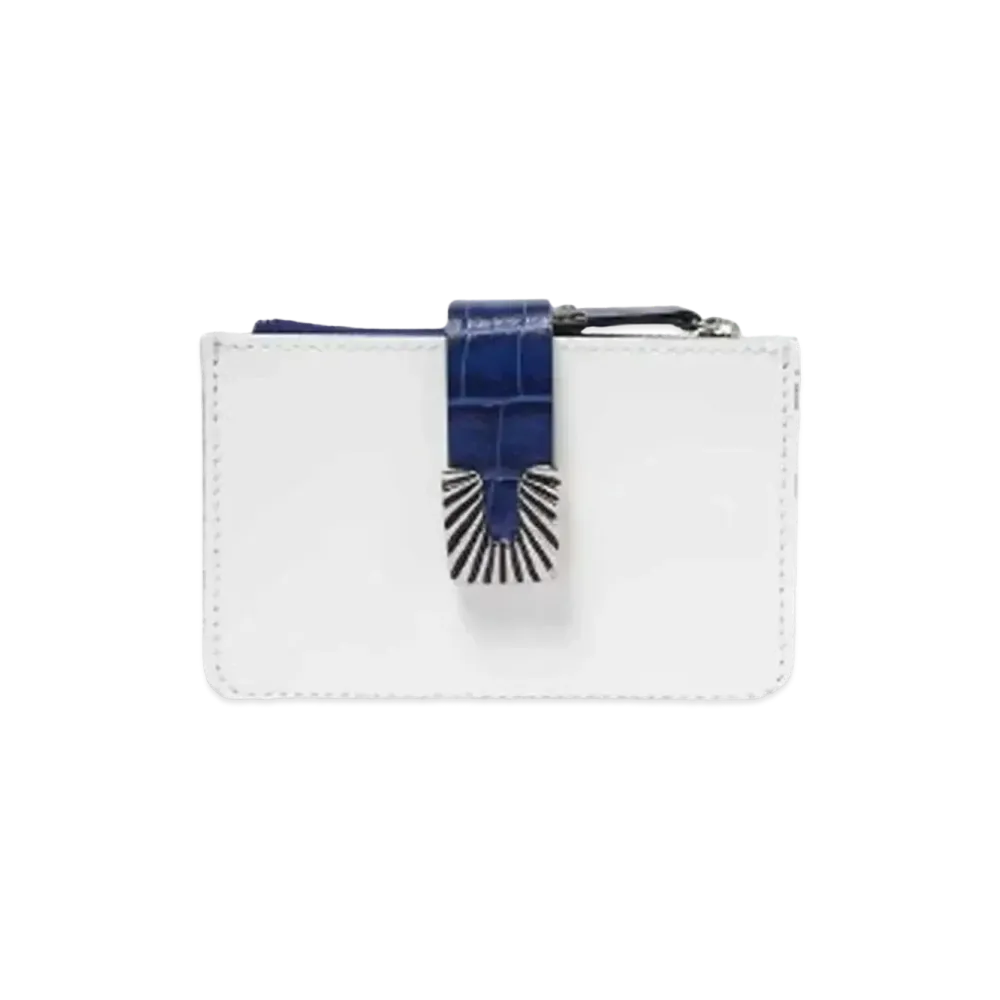 TOGA VIRILIS Leather wallet small square tip "WHITE"