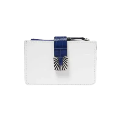 TOGA VIRILIS Leather wallet small square tip "WHITE"