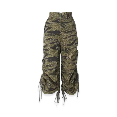HYSTERIC GLAMOUR Women's Side Gather Military Pants "Khaki Tones"