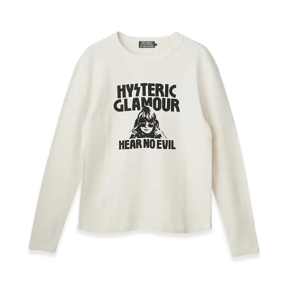 HYSTERIC GLAMOUR HEAR NO EVIL T-Shirt "White"