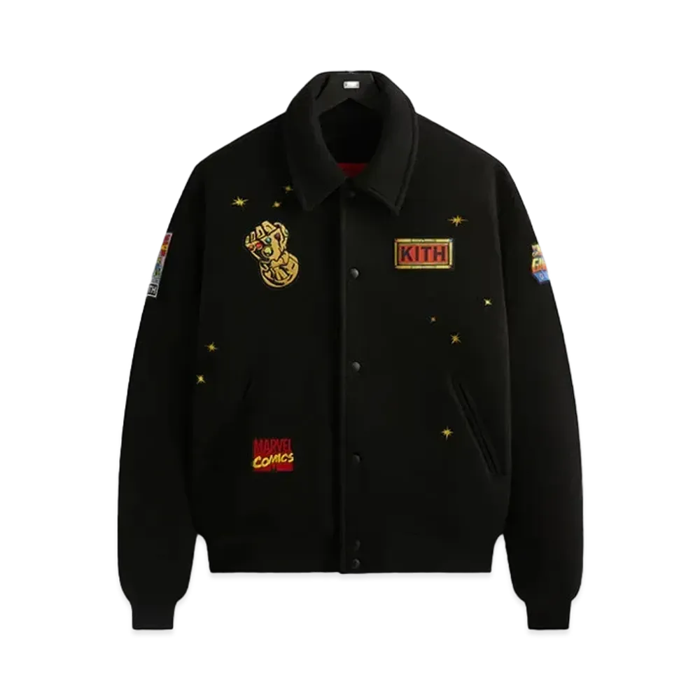 KITH x MARVEL Universe Varsity Jacket "Red"