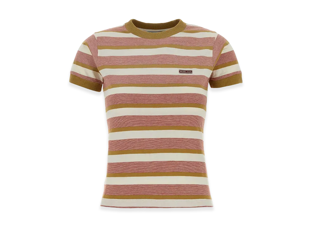 PRADA Women's Striped T-Shirt "Multicolor"