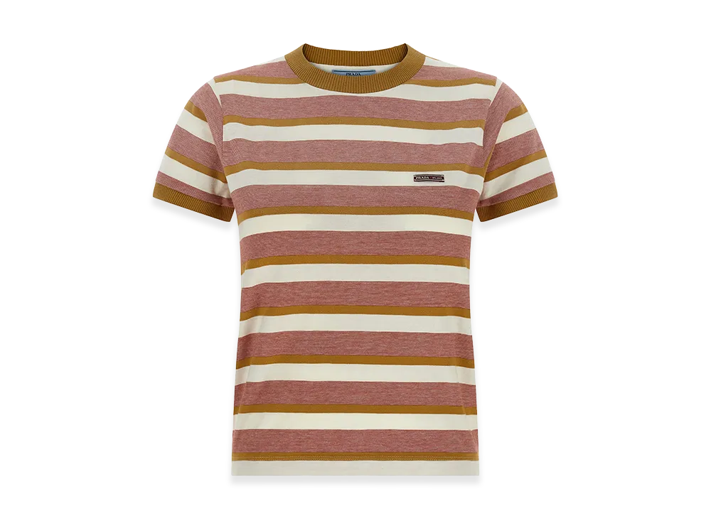 PRADA Women's Striped T-Shirt "Multicolor"
