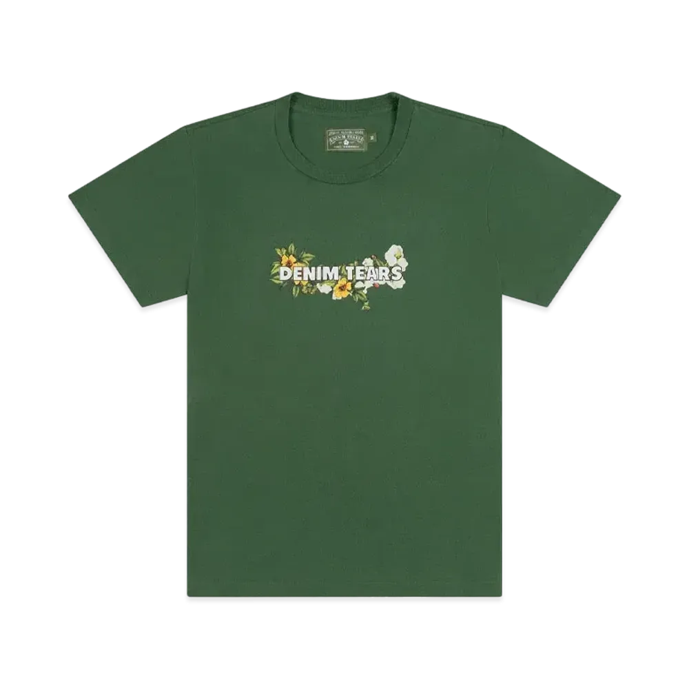 DENIM TEARS Logo Tee "Green"